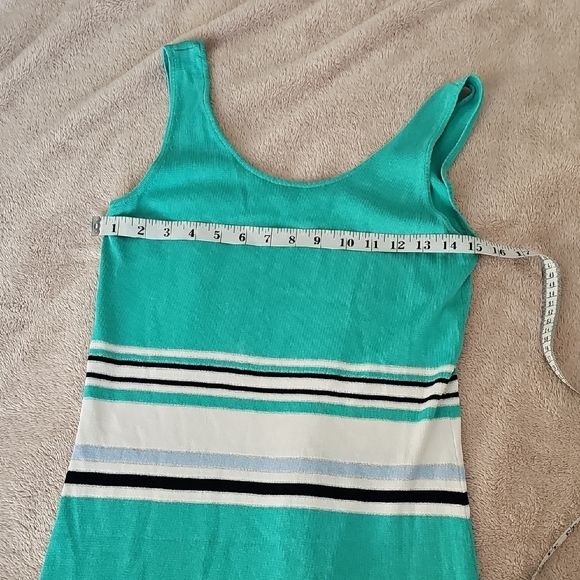 Tommy Bahama Teal and White Striped Dress Size XS - Picture 10 of 12